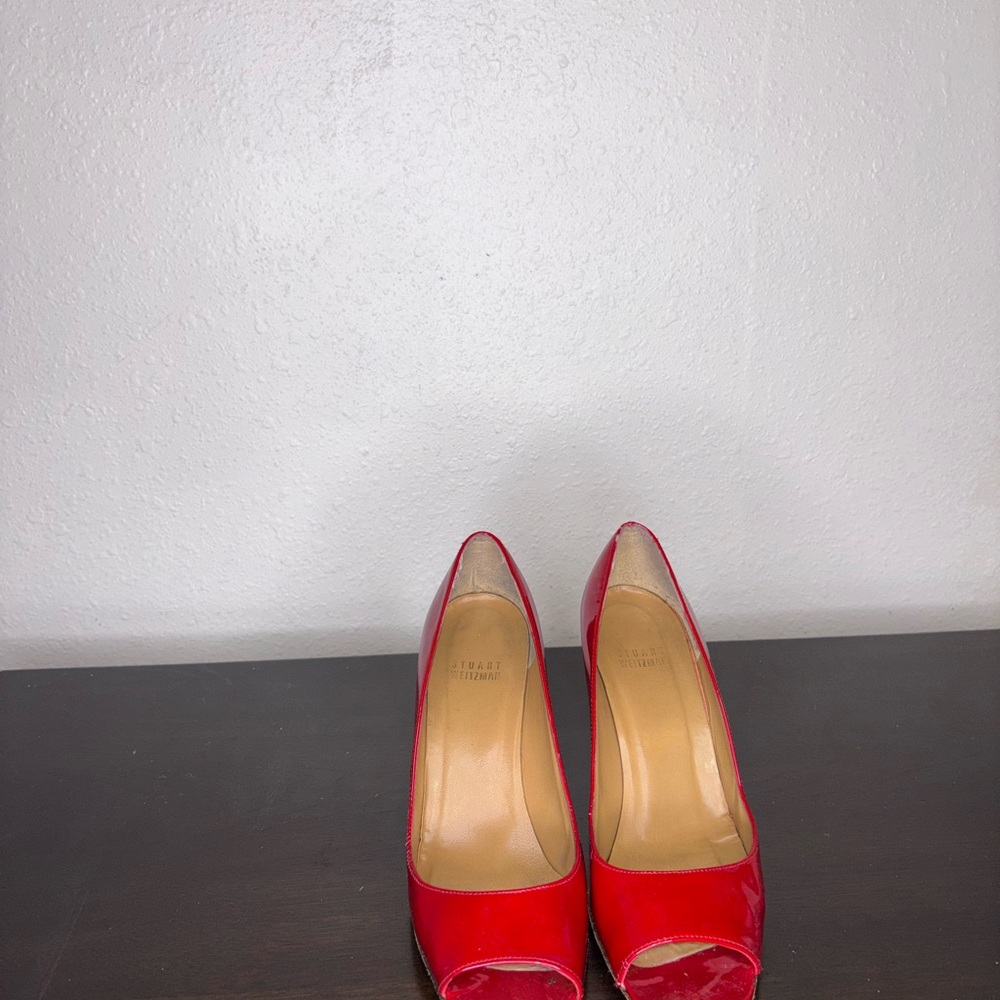 Stuart Weitzman Red Heels Elegant Pumps